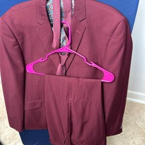 Elegant Maroon Suit Set for Men